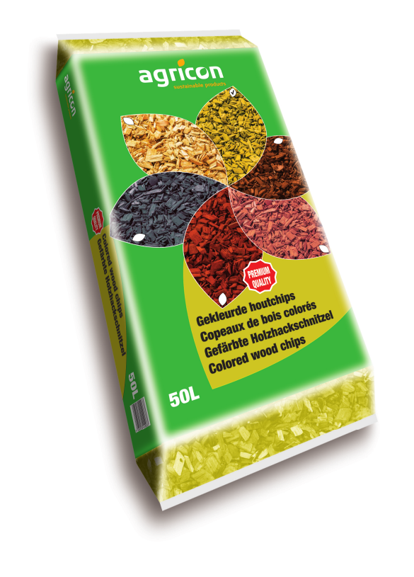 Holzhackschnitzel Gelb 50L