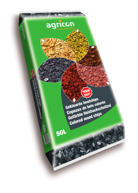 Holzhackschnitzel Anthrazit 50L